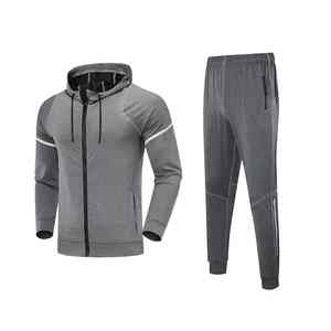 Ropa deportiva Fitness Gym Wear Chándales de entrenamiento Conjunto de dos piezas para hombre Chándal Jogging Suit Men Quarter Zipper Chándales para hombre - Product Image 3