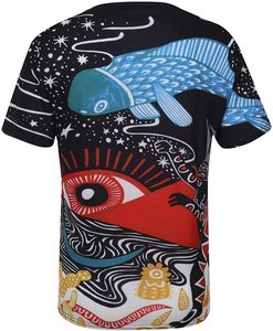 T-shirt en coton à col rond en gros, personnalisé avec impression numérique par transfert sérigraphique, logo graphique, t-shirt doux et régulier pour hommes - Product Image 4