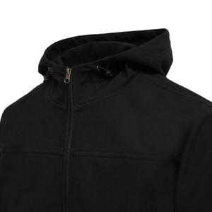 Veste coupe-vent en toile souple imperméable pour hommes Survêtement d'entraînement d'hiver à capuche pour sport décontracté Traitement OEM enduit - Product Image 6