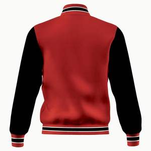 "Venta al por mayor de chaqueta de béisbol unisex con logotipo personalizado Casual Varsity con Letterman Chenille bordado estilo camisa de las mujeres de los hombres" - Product Image 3