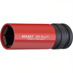 Hazet 6-Point Long Square <b>Impact</b> <b>Socket</b> 1/2'' with Traction Profile for Wheel Mounting - Product Image 3