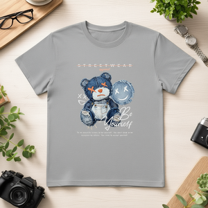 T-Shirt Unisex 100% Cotone 210GSM, Abbigliamento Casual Oversize, Stampa Personalizzata Serigrafica di Rose, Stampa DTG, Disponibile con Trattamenti Termici, Taglia 2XL - Product Image 3