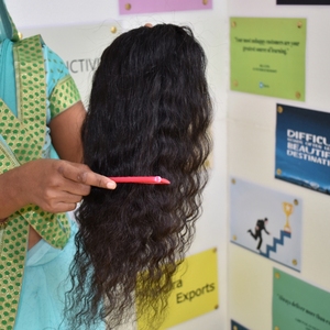 Extensiones de Cabello Humano Indio al por Mayor, Rizado, Tipo Kinky, Fusion Remy, 100% Virgen, Doble Trama a Máquina, 100g - Product Image 5