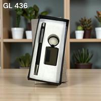 Nouveauté : Ensemble cadeau d'entreprise de luxe avec stylo noir et porte-clés, cadeaux de remise de diplôme d'entreprise, promotions commerciales, Noël, Nouvel An