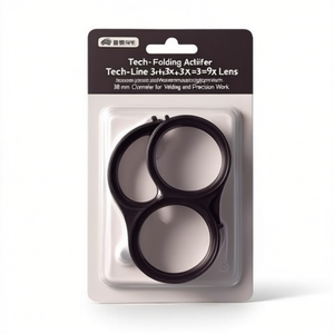 Loupe pliante Tech-Line avec lentille 3x+3x+3x=9x, diamètre 38 mm, pour le soudage et les travaux de précision - Product Image 3