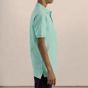 Chemises polo unisexes de qualité supérieure, taille plus avec logo personnalisé, séchage rapide, 100% coton, manches courtes, respirantes, t-shirts pour hommes - Product Image 6