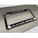 Cadres de plaque d'immatriculation de voiture en aluminium sur le thème du golf, support de plaque d'immatriculation LED pour la décoration de voiture, compatible avec Tesla et Ford - Product Image 4