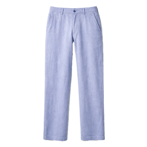 Pantalones de Verano para Hombre, Mezcla de Lino, Lisos, de Pierna Recta, Ligeros, Transpirables, Casuales, de Corte Holgado, de Algodón y Lino - Product Image 3
