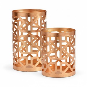 Juego de Portavelas de Metal Blanco y Dorado con Forma de Familia de Ciervos, Faroles de Hierro para Velas de Té, Adornos Navideños para Decoración del Hogar - Product Image 6