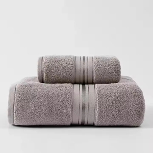 100% Cotton Solid Color Bath <b>Towel</b> Rectangular Shape Quick-Dry & Soft Woven Beach Use Deep <b>Blue</b> - Product Image 3