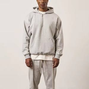 OEM nueva fábrica al por mayor hombres cuarto de cremallera de gran tamaño de lujo con capucha gimnasio ropa atlética de peso pesado de algodón Sudadera con capucha deportiva - Product Image 5