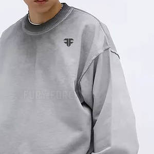 Sweat-shirt personnalisé délavé à l'acide Vente en gros Quantité en vrac Pull en coton doux Style de rue Fabriqué au Pakistan - Product Image 4