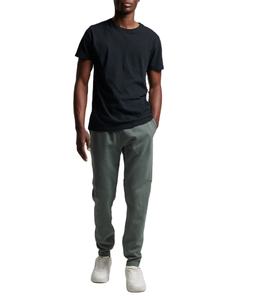 Alta calidad desgastado medio peso Streetwear bordado logo Joggers pantalones de chándal de gran tamaño personalizado algodón hombres Casual deporte - Product Image 1