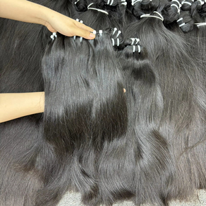 100% Extensions de cheveux vietnamiennes droites naturelles brutes soyeuses douces luxe donneur unique de haute qualité - Product Image 2