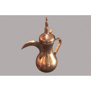 Tetera árabe adornada, vajilla de diseño clásico, hecha a medida, Árabe Dallah, oro pulido, cafetera, accesorio de cocina - Product Image 1