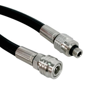 Hotdive 75 CM tüplü dalış aksesuar dişli düşük basınç çift uç döner örgülü hortumlar paslanmaz çelik sıcak dalış ekipmanları - Product Image 1