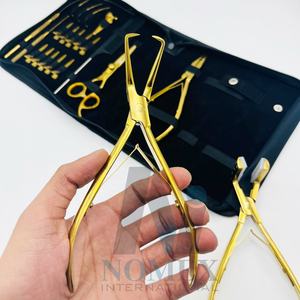 Ouvre-perles Pince à cheveux en acier inoxydable Pince à bec effilé personnalisée de haute qualité Acier inoxydable plaqué or - Product Image 1