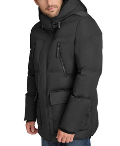 Vente en gros Logo personnalisé Veste matelassée légère à capuche avec fermeture éclair Veste pour homme matelassée Chaleur extrême en hiver - Product Image 1