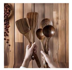 Produit artisanal écologique, lavable au lave-vaisselle, ustensiles à salade, cuisine à domicile, fabriqué en Inde - Product Image 6