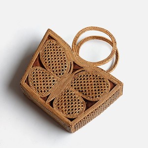 Sac fourre-tout papillon pour femme, sac à main en rotin, sacs à main de qualité supérieure, sacs à main avec poignée, vente en gros - Product Image 2