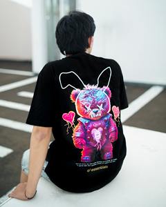 T-shirt en polyester à séchage rapide surdimensionné à impression numérique pour homme Evertop Custom Brand Hip Hop 180 grammes OEM ODM - Product Image 6