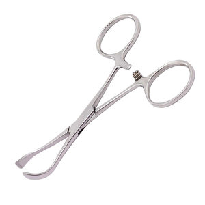 Lorna Towel <b>Clamp</b> 5.25'' Veterinary Hemostat needle holder Forceps Custom Logo Medical Towel <b>Clamp</b> <b>Light</b> Weight Manual Steel - Product Image 3