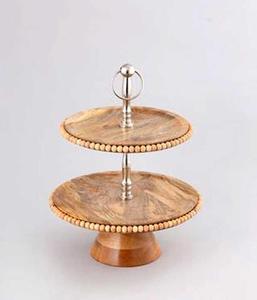 Diseño elegante soporte de pastel de Metal y mármol forma redonda fiesta de cumpleaños boda pantalla usada personalizar logotipo en dirección artesanía India - Product Image 6