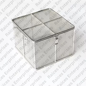 Bán Buôn Thép Không Gỉ Đục Lỗ Dây Lưới Phẫu Thuật Khay Với Của Nhãn Hiệu Điện Khử Trùng Giỏ Với Nắp Cho Phẫu Thuật Bộ Dụng Cụ - Product Image 1