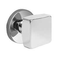Ensemble de poignées de porte carrées modernes de luxe en verre noir mat avec serrure à clé pour chambre, cuisine, charnières de porte intérieures et poignées de fenêtre