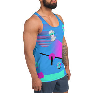 Services OEM en gros, débardeur de sport pour homme, respirant, polyester/coton, logo personnalisé, vêtements de fitness de haute qualité - Product Image 3