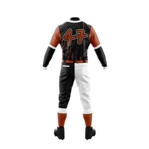 Uniforme de Béisbol para Hombre al por Mayor de Fábrica, Impresión Personalizada, Conjuntos Transpirables de Manga Larga, Jersey de Béisbol Personalizado - Product Image 6