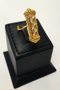 Colección Árabe Dubai, Juego de Joyería para Mujer Chapado en Oro de 24 Quilates, Diseño Único Más Vendido, Diseño Preferido en Túnez y Libia, 2 Gramos de Oro - Product Image 3