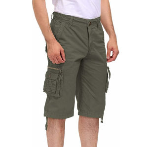 Pantalones cortos transpirables de tendencia de verano para hombre, pantalones cortos con bolsillo para hombre, fabricación de tela de algodón, pantalones cortos OEM para hombre - Product Image 5