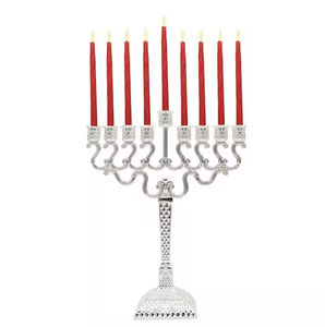 Candelabro de Metal Shine Menorah de lujo, elegante soporte de aluminio, candelabro brillante para bodas en casa, mesa de decoración IMPEX - Product Image 3