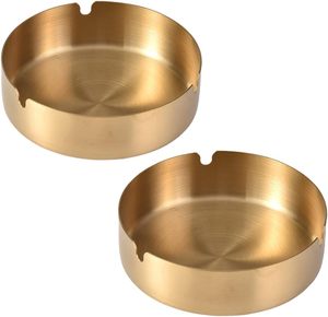 Fourniture d'usine Ruban Forme Ronde Cendrier En Acier Inoxydable Résistant Aux Hautes Températures Sans Couvercle Cendrier - Product Image 1