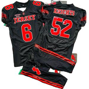 2025 personalizado fútbol americano Jersey pantalón transpirable aparejos sarga bordado corto de talla grande fábrica Pakistán fotos reales videos - Product Image 1