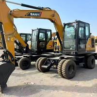 100% NEUER SANY SY75W Radbagger SANY75C 95C 60C Gebraucht Modell 2024 7 Tonnen 0,3m Schaufel AUF LAGER ZUM VERKAUF