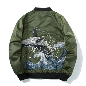 Embroidered Bomber <strong>Jacket</strong> Men Japan University Baseball <strong>Jackets</strong> Pilot Coat Brand <strong>Quilited</strong> Clothing - Product Image 5