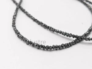 Lustre LD Black Diamond Beads Hilos personalizados sin cortar 15 pulgadas Certificado por terceros Perfecto Su Regalo de Cumpleaños 100% Natural - Product Image 4