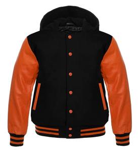 Chaqueta de béisbol Varsity Lettermen para hombre de precio barato negro con mangas de cuero chaquetas de invierno 2026 Slim Fit - Product Image 1