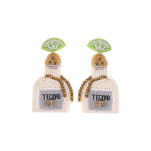 Best Selling Unisex Gold and Silver Plated Geometric Drop Earrings Christmas Jewelry from India - Product Image 1