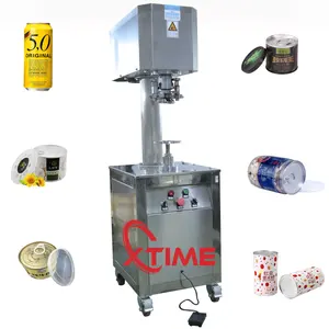 Harga Pabrik Manual Tin Can Sealer Mesin Penyegel Semi Otomatis Pop Can Mesin Penyegel Plastik Jar Can Seamer