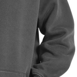 100% basiques sweats à capuche en coton mélangé pour homme Logo personnalisé lavage à l'acide Streetwear hiver sweats à capuche lourds pour hommes - Product Image 5
