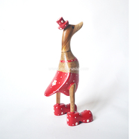 Figurine de canard en bambou faite à la main, durable, art moderne, design unique, décoration écologique pour la maison, idéale pour les cadeaux ou le salon
