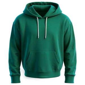 Sudadera de Lana con Capucha y Cremallera para Hombre, Invierno, 100% Algodón, Logotipo Bordado, Antiarrugas, Transpirable, Estilo Europeo, Larga - Product Image 3