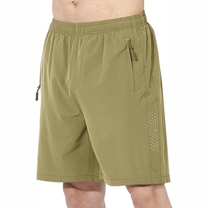 NESTRUE SPORTS Short de course à pied décontracté à séchage rapide et respirant 100% polyester pour hommes, motif solide pour les sports de plein air en ville - Product Image 1