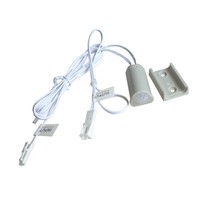TUODI TDL-2031 Interrupteur à détecteur de mouvement pour armoire, bande LED, éclairage de placard, PIR, allumage/extinction automatique, détection 3-5m, temporisation 15s, 60W, noir/blanc