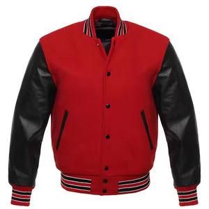 Veste Letterman à manches en cuir de corps en laine personnalisée de la meilleure qualité avec vestes d'université brodées en chenille vente en gros de vestes respirantes - Product Image 5