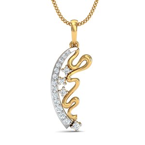 2024 nueva llegada 18K chapado en oro circón piedra preciosa onda diseñador playa latón joyería Unisex colgante collares regalo de moda ella - Product Image 1