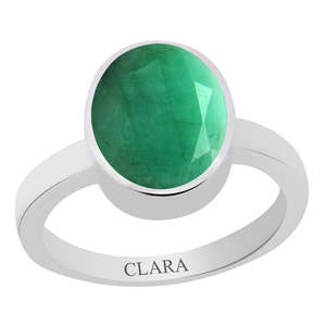 Anillos de Esmeralda Natural Certificada con Corte Esmeralda y Engaste de Bisel para Uso Diario ¡Compra Ahora! - Product Image 1